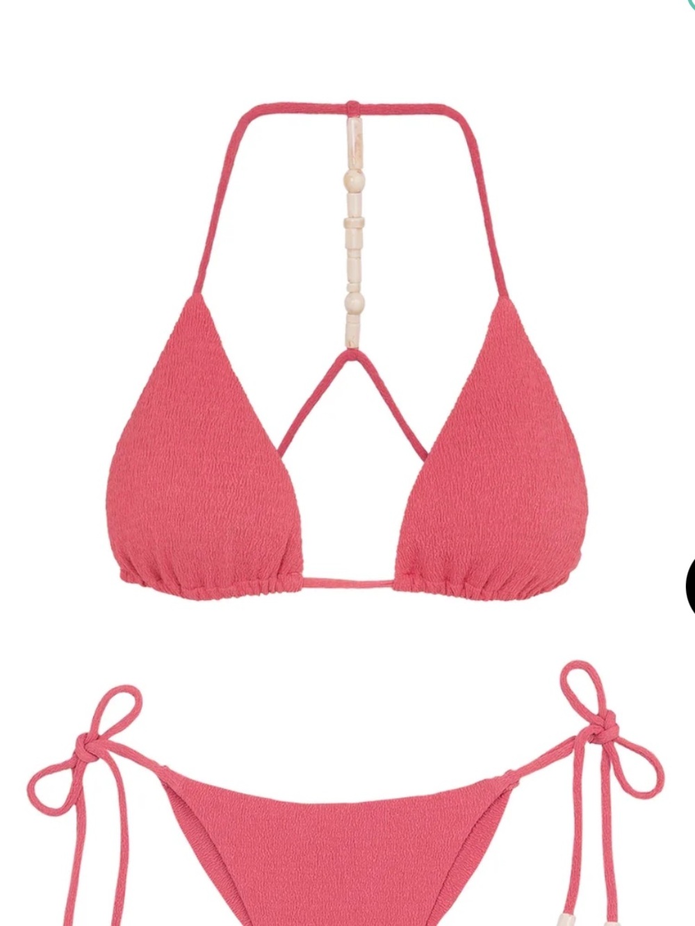 NWT Vix Firenze Zene Bikini Top with Bead Accents